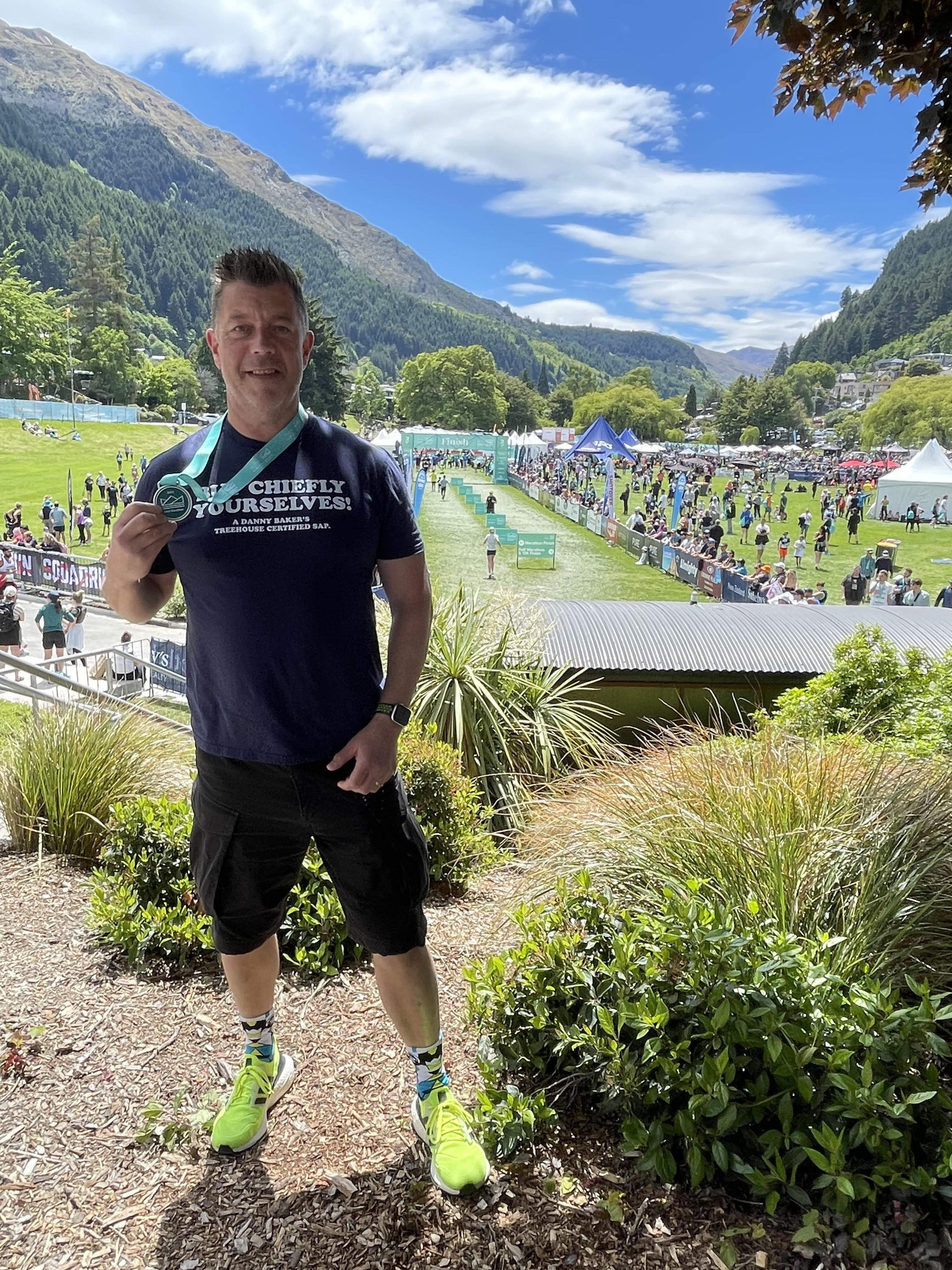 Andy running - DRFX founder and event organizer